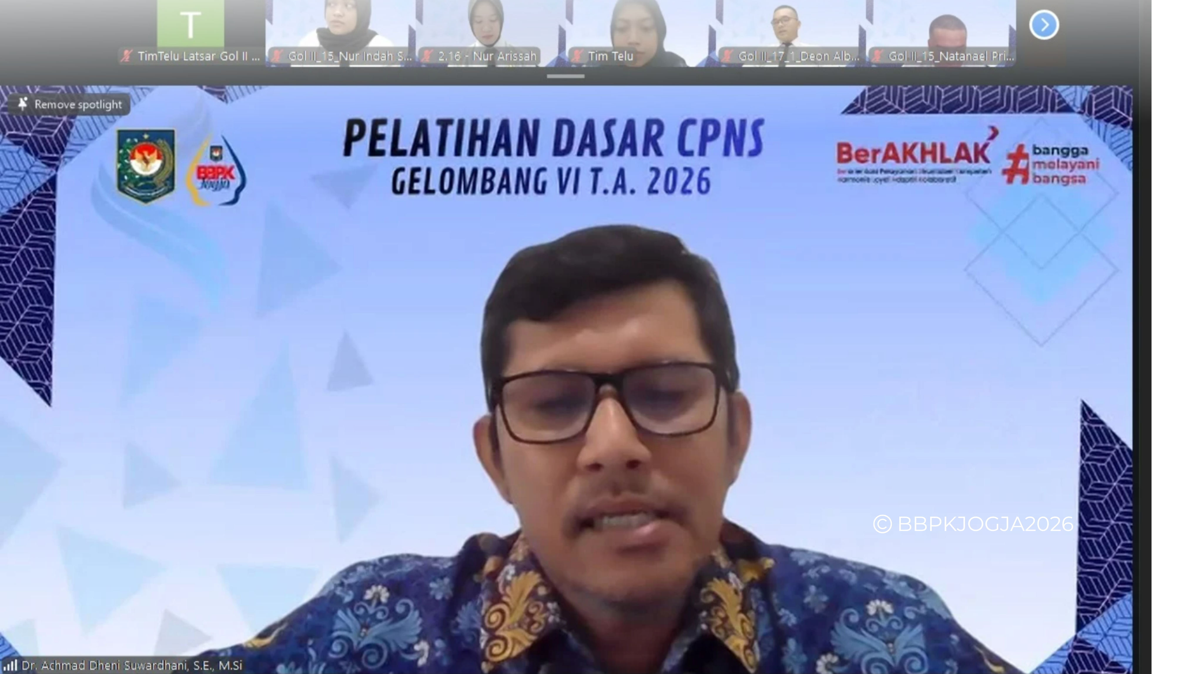KEMENDAGRI BUKA LATSAR CPNS GOLONGAN II, SIAPKAN ASN PROFESIONAL DAN ADAPTIF DI ERA DIGITAL